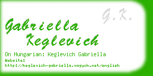 gabriella keglevich business card